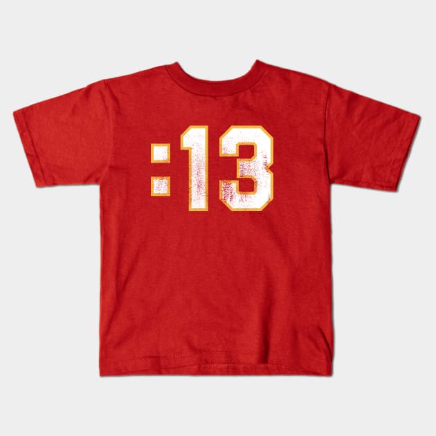 Chiefs - 13 Seconds Kids T-Shirt by Samson_Co